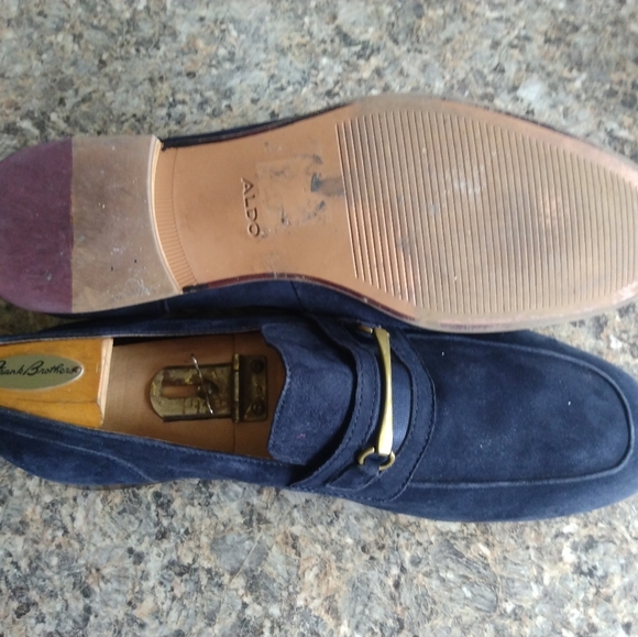 ALDO Men\'s Blue Suede Horsebit Dress Loafer Size 11 (23) main image 4